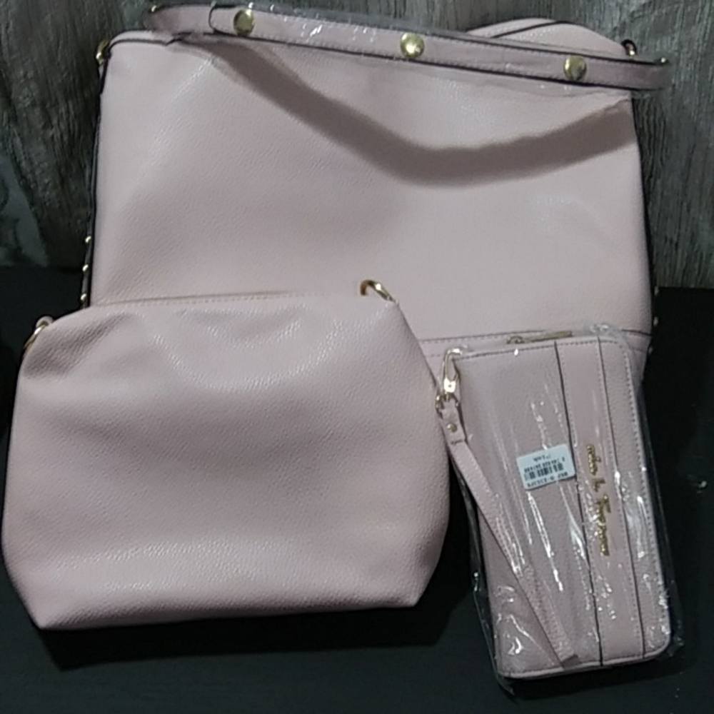 Pink hobo bag